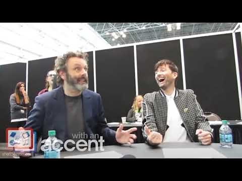 just michael sheen making david tennant laugh for 90 seconds