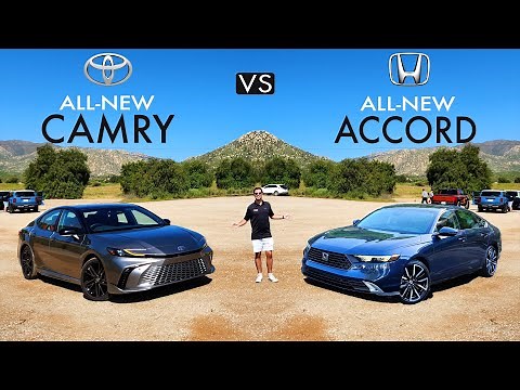 REDESIGNED RIVALS! -- 2025 Toyota Camry XSE vs. 2024 Honda Accord Touring: Comparison