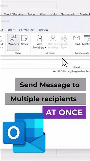 Send Message to Multiple recipients at once in Outlook