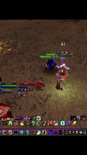 Don't mess with Warlocks PVP 2vs2 TBC fight #worldofwarcraft