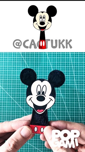 Coloring sprunki oc Mickey Mouse papercraft #sprunki #papercraft #shortsfeed #truedialogue
