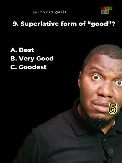 9/20 What is the superlative form of "good"? #quiz #brainteaser
