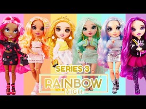 Rainbow High Series 3 Dolls Full Collection Unboxing