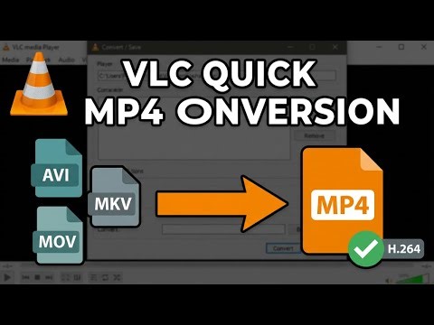 How To Convert Any Video to MP4 Using VLC Media Player (Convert Save Tutorial)