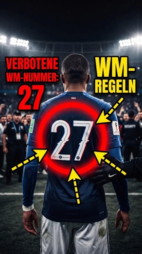 Warum hat bei einer WM noch nie ein Spieler die Nummer 27 getragen? 😳🌍