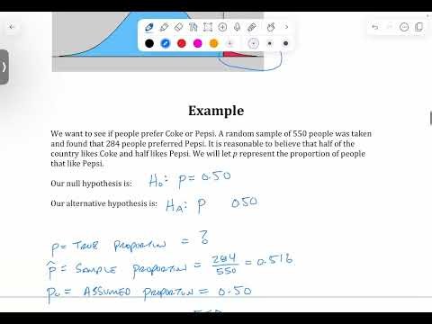 STATs One Sample Proportions Lecture Video 2