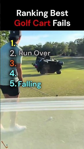 Ranking Best Golf Cart Fails ⛳