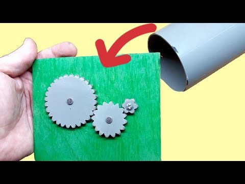 Simple production of gears from PVC plastic pipes. #restoration #cogwheel #pvc