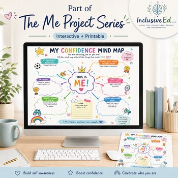 Elementary SEL Self-Reflection Toolkit | Interactive & Printable Mind Maps | Con