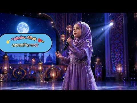 🌙 Allahu Allah Nasheed | সুন্দর আরবি নাশিদ 💖 Soft Kids Voice | Heart Touching Islamic Song#allah
