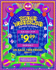 Fanciful delights await in Wonderland!🌬️✨Secure your 2-day passes This Friday for only a $9.99 deposit!👀🔐 → beyondwonderland.com | Beyond Wonderland
