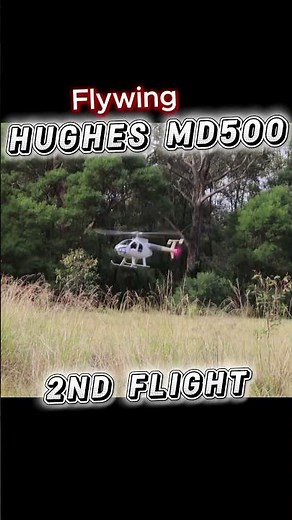 Flywing Hughes MD500 GPS RC model helicopter. #shorts #scalemodel