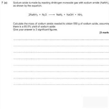 Sodium azide question