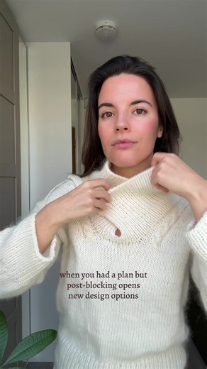 Last-Minute Changes to Mock Neck Knitting Design