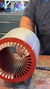Prepping for power 💪 Proper insulation keeps the windings safe from shorts and heat damage — a crucial step before rewinding any motor. #insulation #motor #repair #electrician #educational #rebuild #electric #fyp #trending #bluecollar #industrial #commercial #maintenance #tesla #mechanical #tech #trades #future #copper #california | Herold & Mielenz, Inc.