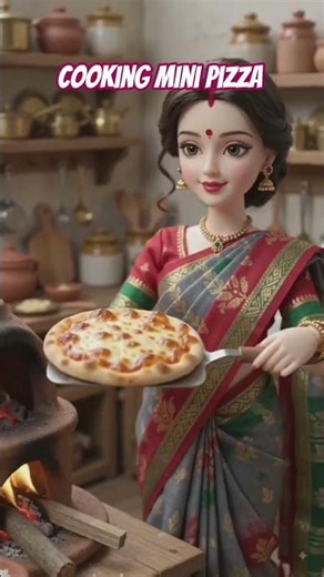 #miniature doll cooking pizza recipe # cooking shorts