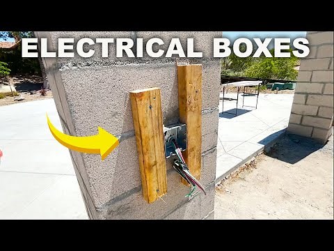 Install Switches and Plugs into Masonry Block Pillars with these tips