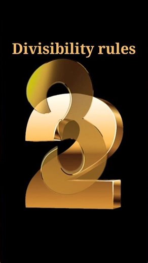 divisibility rules #math #mathes #maths #mathtricks