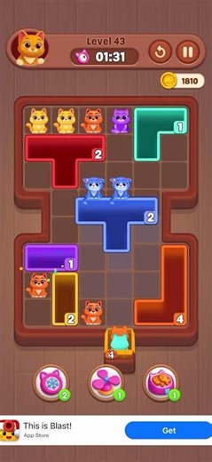 Catdom: Color Hole – Level 43 Walkthrough 🐱🟦✨