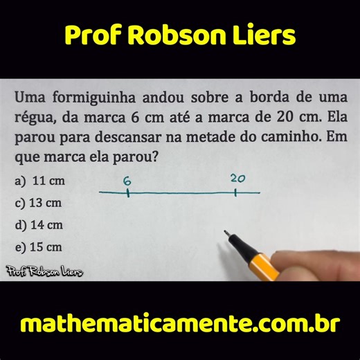 5.4K views · 60 reactions | 勞 Essa é fácil mas 89% erram  Problema de Matemática Básica para Concursos | Prof Robson Liers #matemática #maths #robsonliers #concurso | Prof. Robson Liers | Facebook