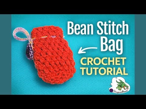 Bean Stitch Crochet Bag Tutorial | Worked in the Round (Beginner Friendly)