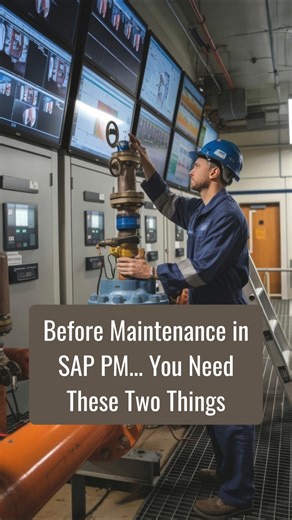 Before Maintenance in SAP PM… You Need These Two Things | ZaranTech #shorts