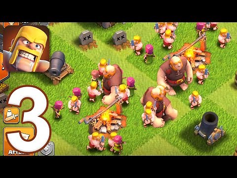 Clash of Clans - Gameplay Walkthrough Part 3 - Single Player: Levels 9-10 (iOS, Android)