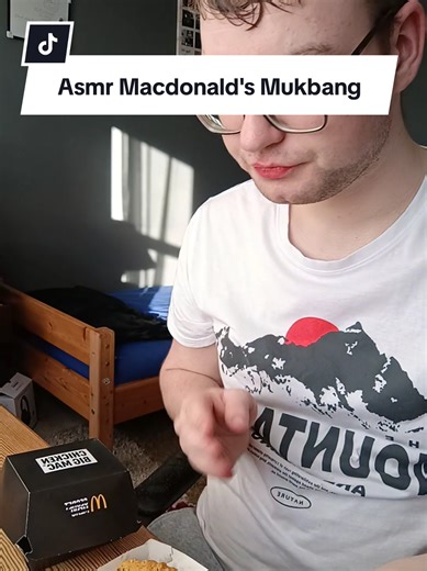 No taking Asmr Mukbang. Macdonald's 😋 #fyp #asmr #macdonalds #notalking #mukbang