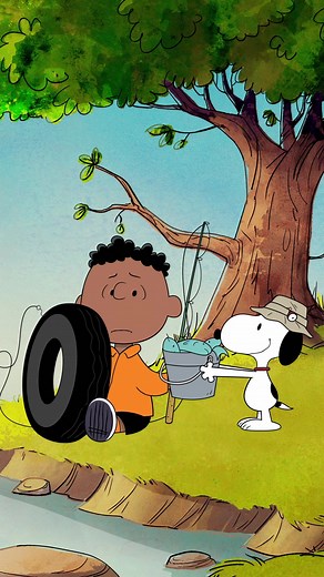 やさしさは連鎖する🩵 #フランクリン #スヌーピー #思いやり #ピーナッツ #ピーナッツギャング #Franklin #Snoopy #Peanuts #PeanutsGang #TakeCareWithPeanuts #CareForEachOther