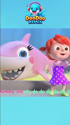 [ 1 MINUTE LOOP ] Baby Shark Sing Along Remix 🎶 || Nursery Rhymes & Fun Sounds | DooDooRemix Kids TV