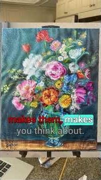 Me painting flowers while agreeing with Mark Carder about #ART #shorts