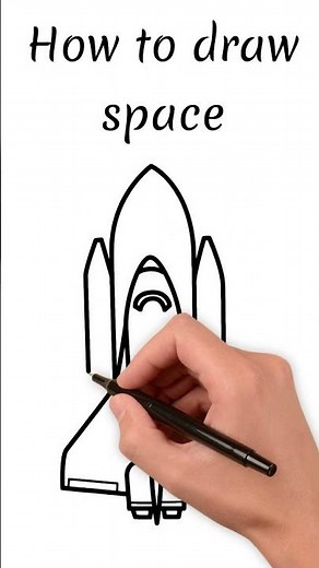 How to Draw Space for Kids 🚀 | बच्चों के लिए अंतरिक्ष बनाना सीखें | Rocket, Stars & Planets Drawing