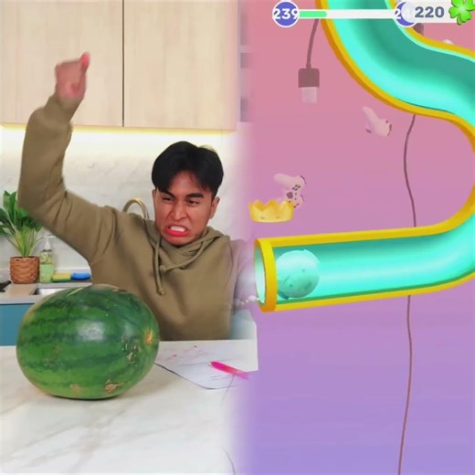 The Watermelon BROKE him ‪@davidmatthew ‬ BLOO