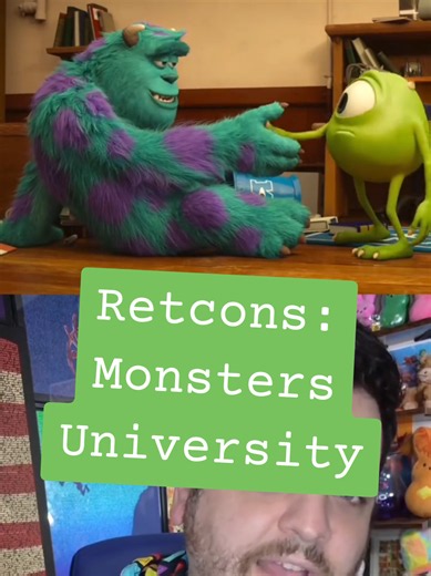 Sometimes, you gotta break continuity to make a story work. #monstersinc #monstersuniversity #danscanlon #pixar #retcon