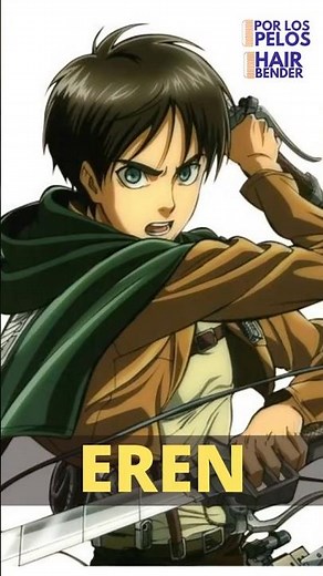 Eren Yeager shaggy haircut for men.