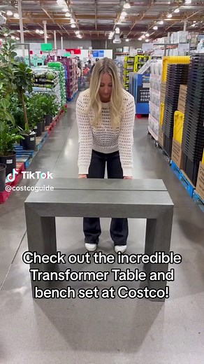 Transform Your Space with Transformer Table and Bench Set at Costco!