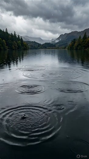 Nature’s Perfect Circles-Rain Ripple Patterns #waterripples #rain #naturevideo #relaxingnature