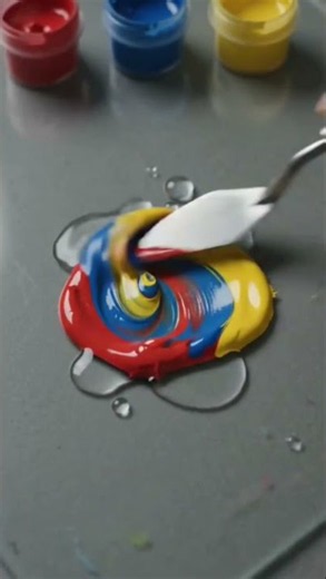 Red + Blue + Yellow = BROWN | 3 Primary Colors Color Mixing Experiment