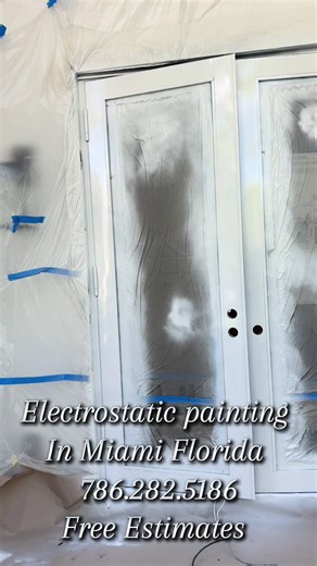 Electrostatic painting in Miami Fl Free Estimate 786.282.5186 #CorrosionControl #ElectrostaticPainting #miamidadecounty #abcamericanservices #oxido