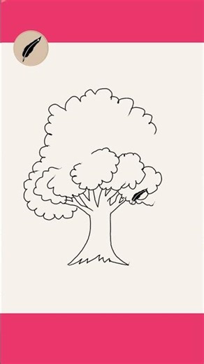 How to Draw a OAK TREE! Deciduous Tree 🌳✨ Easy Step by Step for Kids & Beginners #lidoartworks s