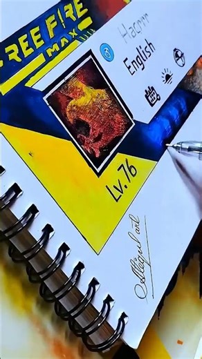 FF drawing Profile rai star|🔥Drawing |3D drawing | #freefiredrawing | #shortsvideo #freefire #Ffi