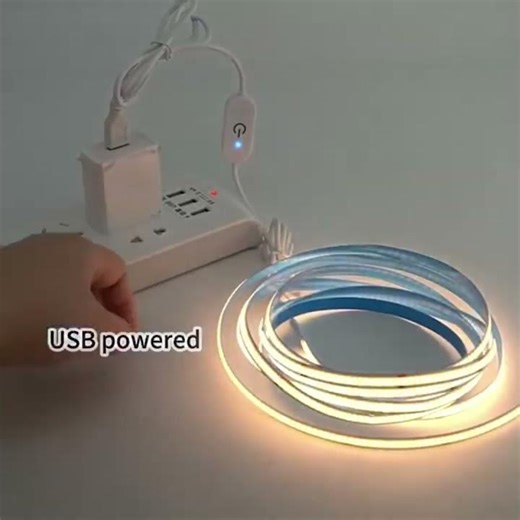 COB Lights LED Strip Touch Dimmer Flexible Diode Tape 5V USB Linear
