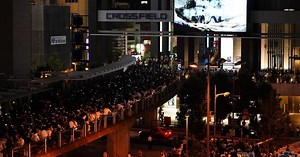 Code Geass Fans Clamor to Public Fukkatsu no Lelouch Promo Screening