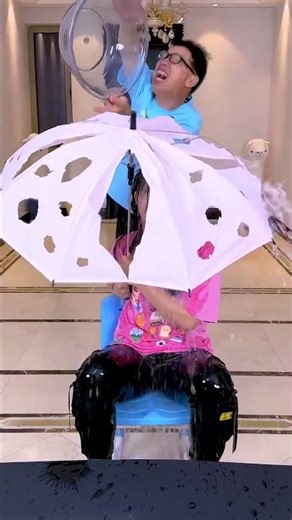 Blocking The Rain Challenge Is So Exciting, Let’S Play! ! #Funnyfamily #Familygames