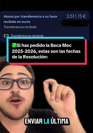 Fechas de Resolución Beca Mec 2025-2026