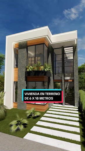 Vivienda Ideal en Terreno de 6 x 18 Metros