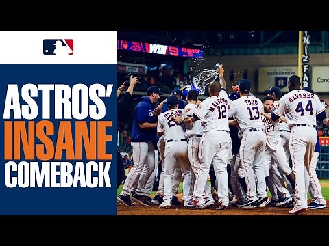 Astros come back twice, score 11 in walk-off win