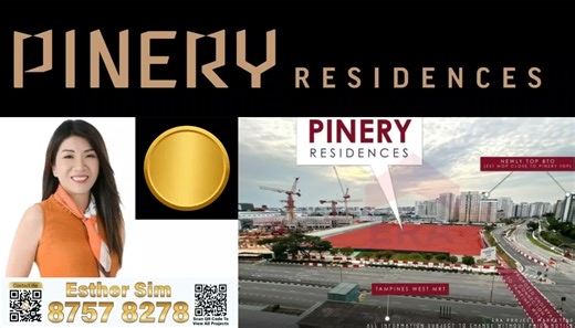 Pinery Residences Living in Tampines ✨ Everything. Everywhere. Everyday. 🏘 Prime Tampines location 🚇 Direct MRT integration 🛍 Integrated retail mall 📚 Within 1KM to St Hilda’s Primary 🚗 Excellent expressway connectivity 📈 Strong upgrader & rental demand 💎 Attractive land price advantage @ $1,004 psf ppr Project Highlights • Estimated TOP: 4Q 2029 • Mostly North–South facing units • Separate residential & mall access • 6 blocks | 588 units 🏡 Unit Mix (Limited Supply) • 2BR from 624 sqft •