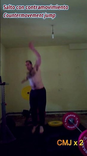 Salto con contramovimiento (CMJ) - Test de salto vertical 🐇 #shorts