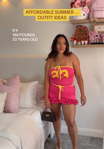@SHEIN @SHEIN US 🔍 SEARCH CODE: Y9D3K Summer OOTDs are officially here! ☀️ As a plus-size girl, I'm always looking for outfits that make me feel confident, comfortable, and cute and this haul did not disappoint! 💖 Search Y9D3K in the SHEIN app to bring back the 2000s vibe and make your curves glow! Download the SHEIN app and start your own rewind moment today with SHEIN Curve. ✨ Use my coupon code: 6USCURVEbrooktheshopaholic6216 🛍️ Product IDs: Pink & Yellow Set Store Name: Slaydiva CURVE 🆔 